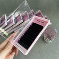 Ready  to Ship  Dark Black Matte Soft 0.03 0.05 0.07 Volume Mink  Individual  Private Label Eyelash Extension Supplies Cashmere