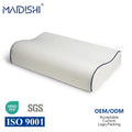 MAIDISHI WJ-1002 Wavy Memory Foam Orthopedic Pillow Massage for Neck Pain Relief Polyester/Cotton Cover Removable Washable Hotel