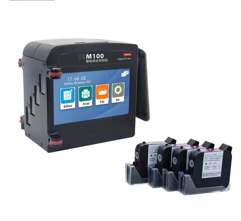 Faith Upgraded Handheld 100mm Inkjet Printer Gun Color Handheld Printer Portable Mini Inkjet Printer