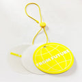 Custom Logo Shape Round Circle Cardboard Clothing Hang Tags Luxury Clear Paper PVC Printed Tags for Shoes and Garments