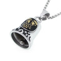 Fashion Cool Custom Stainless Steel Keychain Engine Motorcycle Bell for Bikers  for Luck on the Road