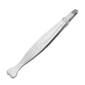 Heart Shaped Stainless Steel Eyebrow Tweezers Flat and Slanted Tip Hair Clip for Beauty False Eyelash Use