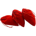 Big Red Velvet Bag 15*20cm Jewelry Gift Drawstring Pocket Jewelry Packaging Bag Headphones Data Cables Power Bank Packaging