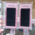 Fluffy Dark Matte Black Eyelash Extension Handmade 0.03 Individual Volume Lash Trays Easy Fan Cashmere Lash Extensions