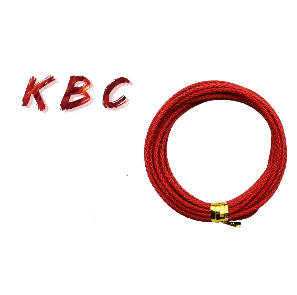 Wholesale Red PE Braided Assist Line  Super Strong Braid Cord for Jig Hook Rigging Diving Spear Fishing
