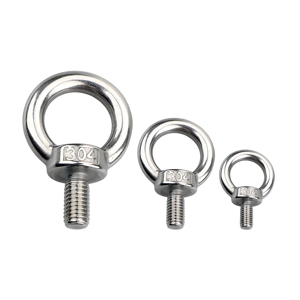 High Quality Din580 Full Threaded 316 304 Stainless Steel Lifting M5 M6 M8 M10 M12 M14 Eye Bolt