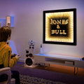 Custom Infinity Effect Neon Sign Wall Decoration Mirror Led 3d Infinity Mirror Neon Sign