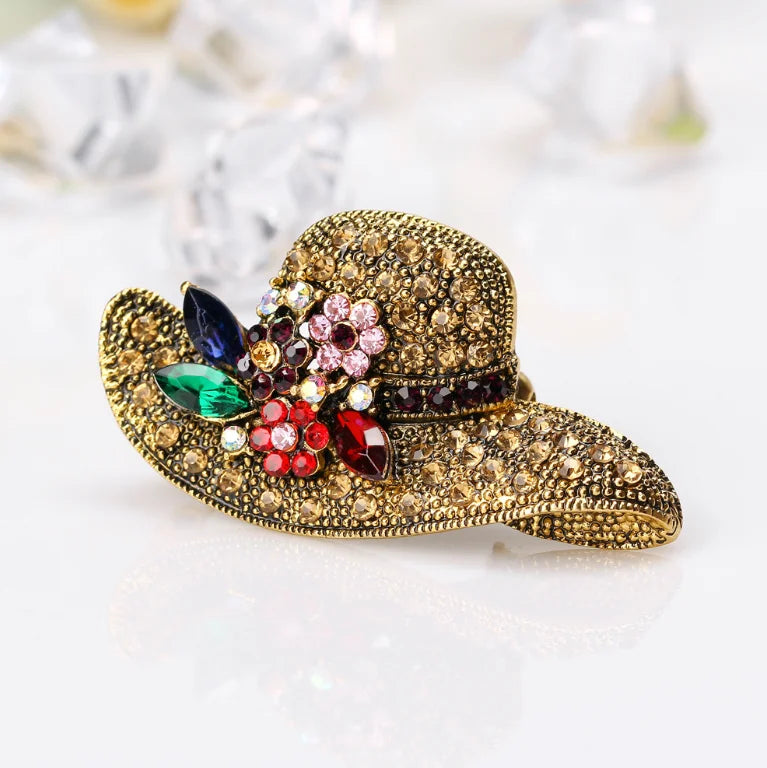 Korean Trend Hat Brooch Pin for Women's Jewelry Accessories Wholesale