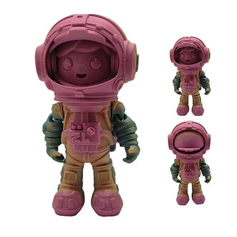 Custom Designed 3D Printed Astronaut Model Spaceman Sculpture Toy Novelty Gag Decor Character Rapid Prototyping for Space-Themed