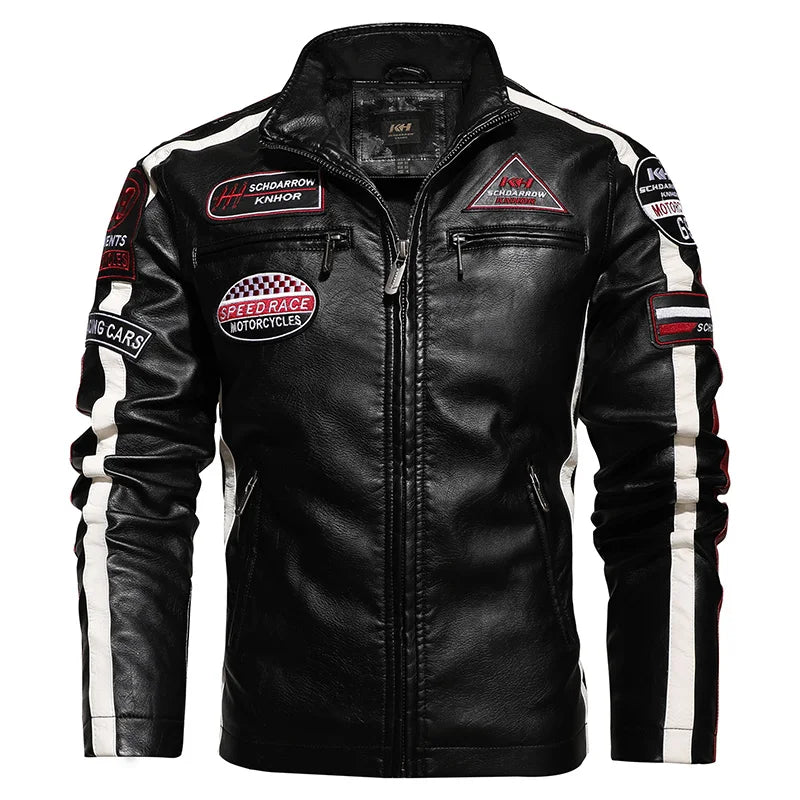 Plush Leather Thicken Jacket Men's Jacket Winter Warm Coat Youth Motorwear Matching New Fashion PU Leather Clothes