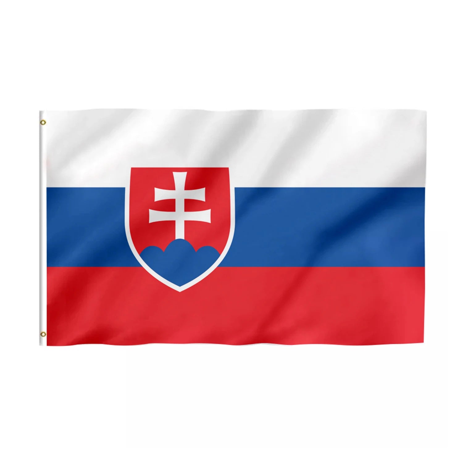 Custom 3x5ft Nylon Plastic Polyester Outdoor Flying Flag Sublimation Logo Promotional Product Banner Custom Slovakia Hand Flag