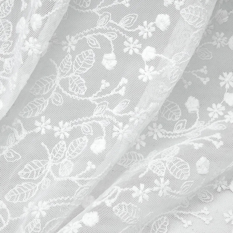 Factory Direct South Korea High Quality Apparel Fabric Water Soluble Luxury Mesh Lace Fabric