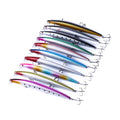 10pcs/set 18CM-26G Wholesale Plastic Artificial Bait Fishing Lure Sea Minnow Lure Sinking Water Fishing Lures