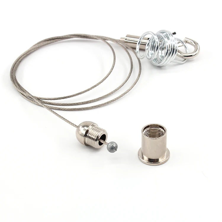 Custom Brass Cable Gripper Spring Hanging System Ceiling Adjustable Hanging Wire Kit for Lighting Other Lighting Accessories