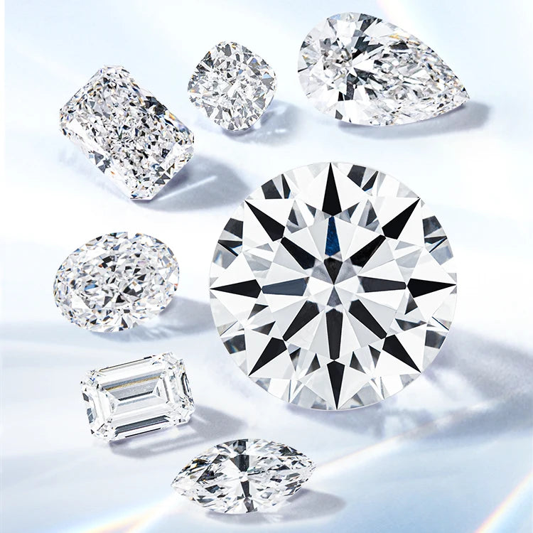 IGI Certificate 0.5ct 1ct 1.5ct 2ct 3ct 4ct 5ct 6ct Excellent Cut HPHT CVD Lab Diamond DEF Round Loose Lab Grown Diamonds
