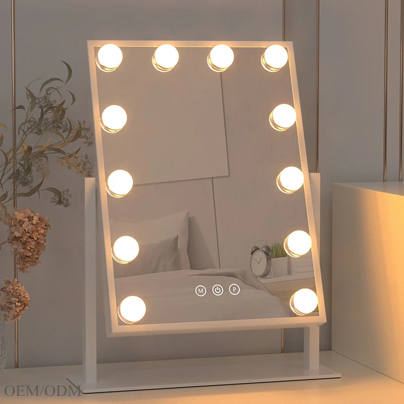 Makeup Vanity Mirror 10X Magnificient Large Full Length Style Dimmable Make up Vanity Mirror Led Mirror Lights