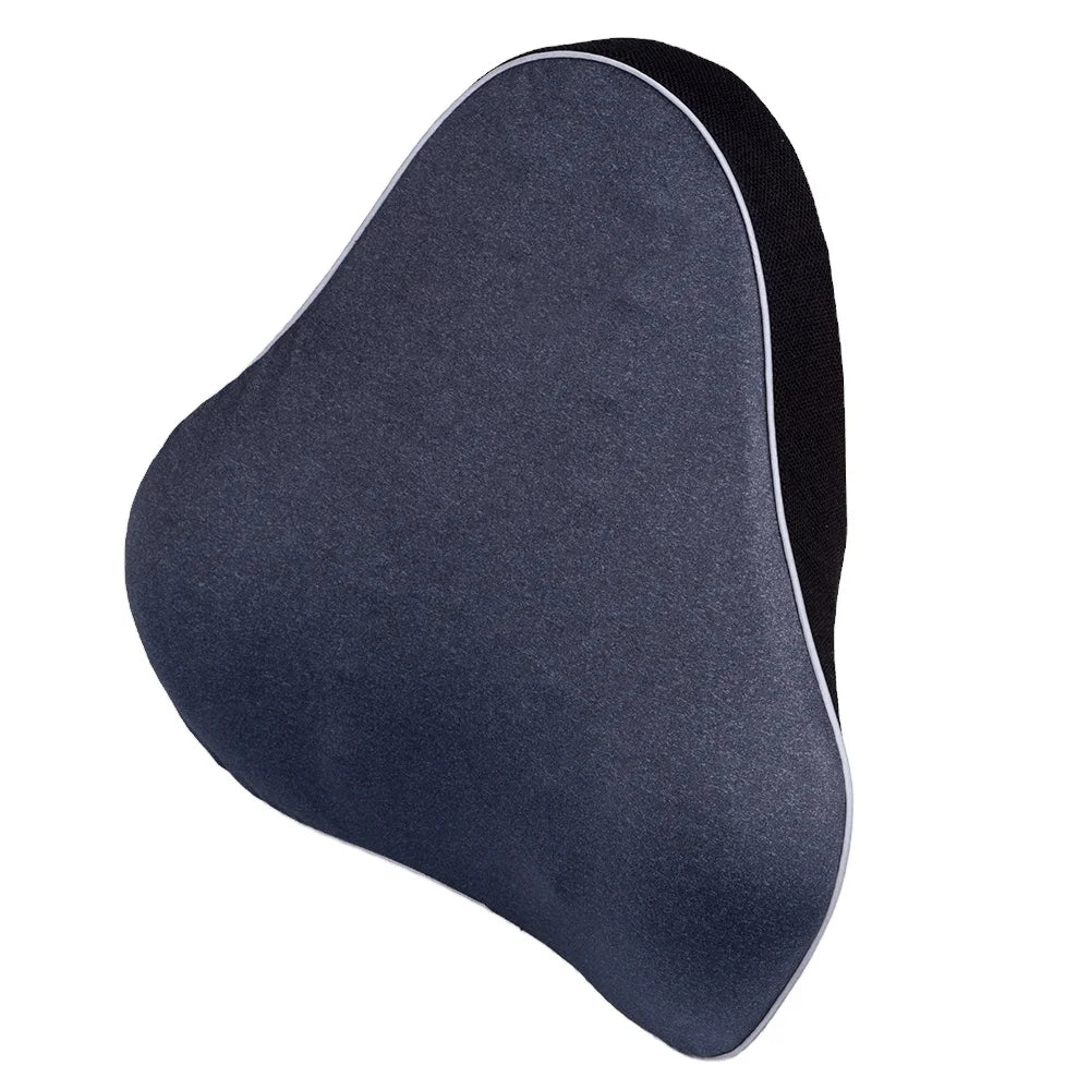 Memory Foam Back Support Cushion Gel Lumbar Pillow for Lower Back Pain Relief Car Seat Office Chair Posture Correction