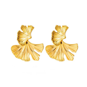 MIENTER New Design Earrings Jewelry Fashion Luxury Gold Plated Women Stainless Steel Earings