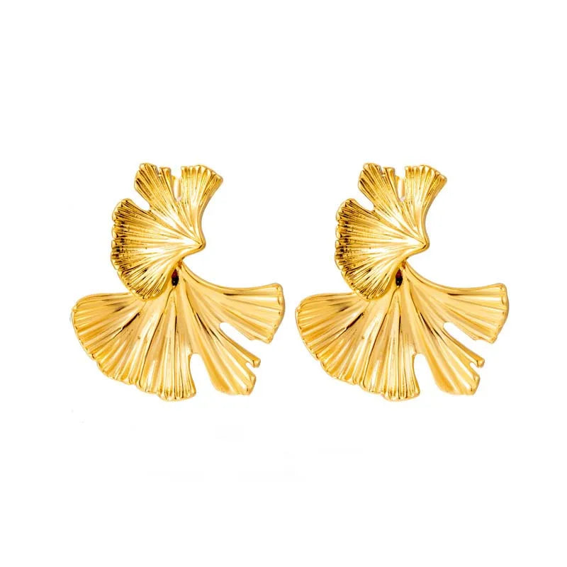 MIENTER New Design Earrings Jewelry Fashion Luxury Gold Plated Women Stainless Steel Earings