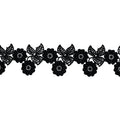 5.5cm Flower White Water Soluble Milk Silk Lace Trim for Garment LT2304B