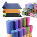 NQ SPORTS Manufacturer Custom Printed Eco-friendly TPE Yoga Mats Gym Thick Fitness Mat Set With Logo Mesh Bag Travel Non Slip Yoga Mats