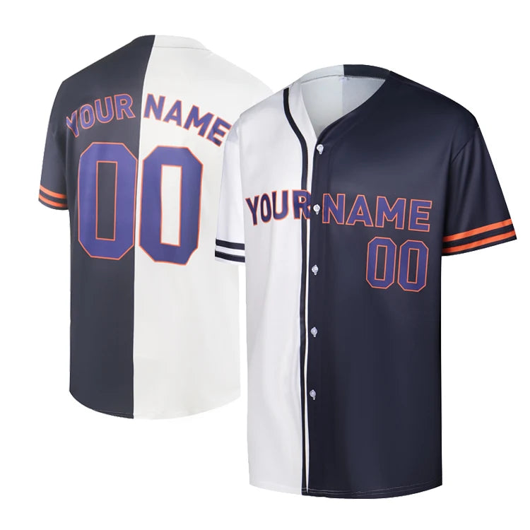 Custom Sublimation Printing Team Name Number Quick Dry Baseball Jersey Shirts Men Women Youth Stitched V Neck Baseball Uniform