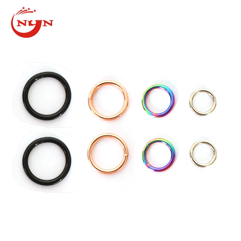 Wholesale Heavy Duty Iron O Rings 5-50mm Thick Rust Proof Metal Round Rings for Bags Backpacks Hardware