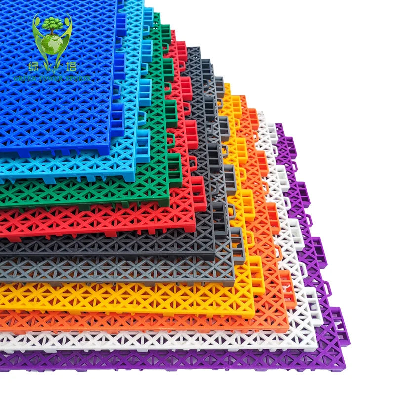 Factory Direct Modular PP Sports Floor Tiles Anti-slip Suspended Interlocking Flooring for Multi-Purpose Courts
