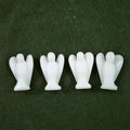 Huiying 2 Inch Gemstone Mini Natural Crystal White Jade Angels Small for Decoration Crafts