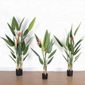 Hot Sale Artificial Banana Leaf Bonsai Skybird Plant Water Resistant Eco-Friendly Plastic Home & Garden Decoration