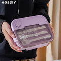 Custom OEM ODM 1250ml Big Capacity Bento Lunch Box 3 Compartments Cutlery for Kids Adults School & Office Use