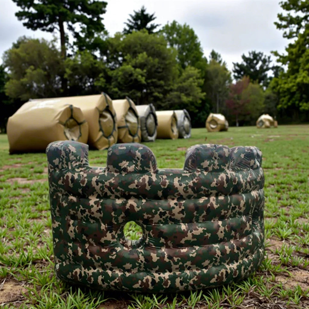 Factory Camouflage Archery Tag Barriers Obstacle Arena Cheap for Inflatable Eco-friendly PVC Wall Bunker Wall 2x1.5m