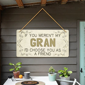 Custom Wood Plaque for Home Decor Door Hanging Metal Sign with UV Printed Design for Wall Display