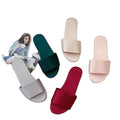 Luxury Slippers Ladies Flat Satin Polyester Slipper Sandals Slider Champagne Wear Flat-bottomed Fashion for Wedding Women Rubber