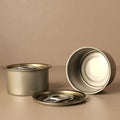 Custom Round Tuna Tin Can 634# Food Grade 2 Pieces Tin Easy Open Lid sealed Metal Jar