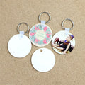 Wholesale Double Sided Shape White Custom Hard Plastic Waterproof Hard-Wearing FRP Blank Keychains Thermal Transfer Printing