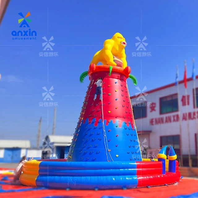 Children Inflatable Rock Climbing Wall Mountain Bouncy Game PVC Indoor Outdoor Sports for Amusement Park