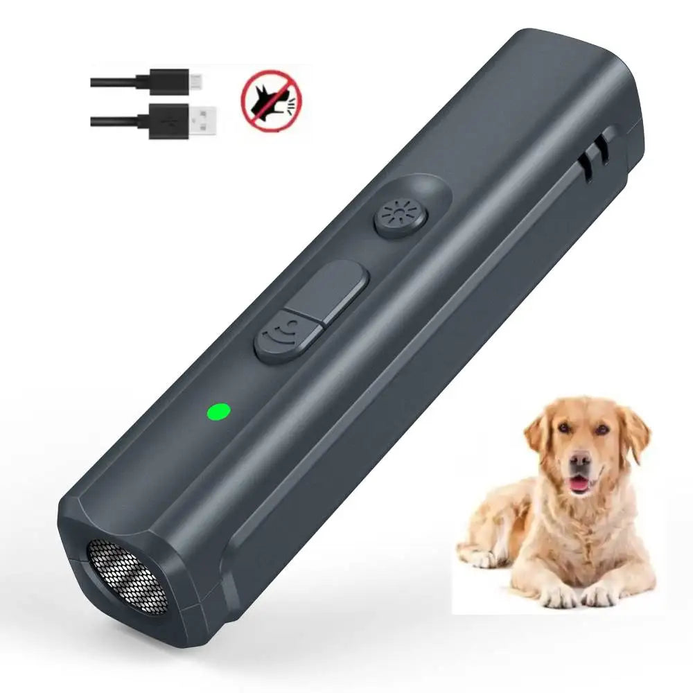 OEM Ultrasonic Dog Bark Control Device Portable Handheld Pet Trainer Anti Bark Cat Dog Repeller Factory Wholesale