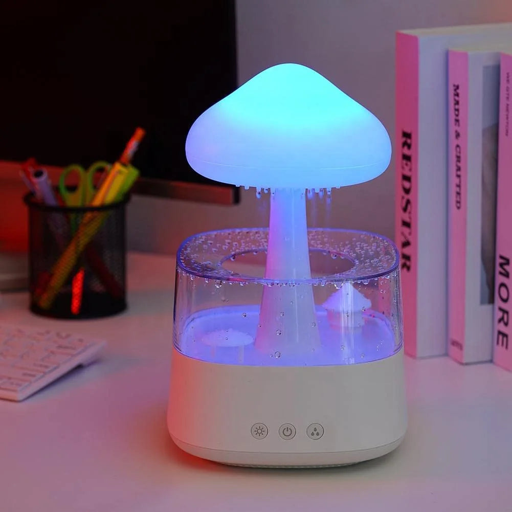 Top Sell Household Night Light Rain Cloud Drop Humidifier Raining Cloud Night Light Essential Oil Diffuser