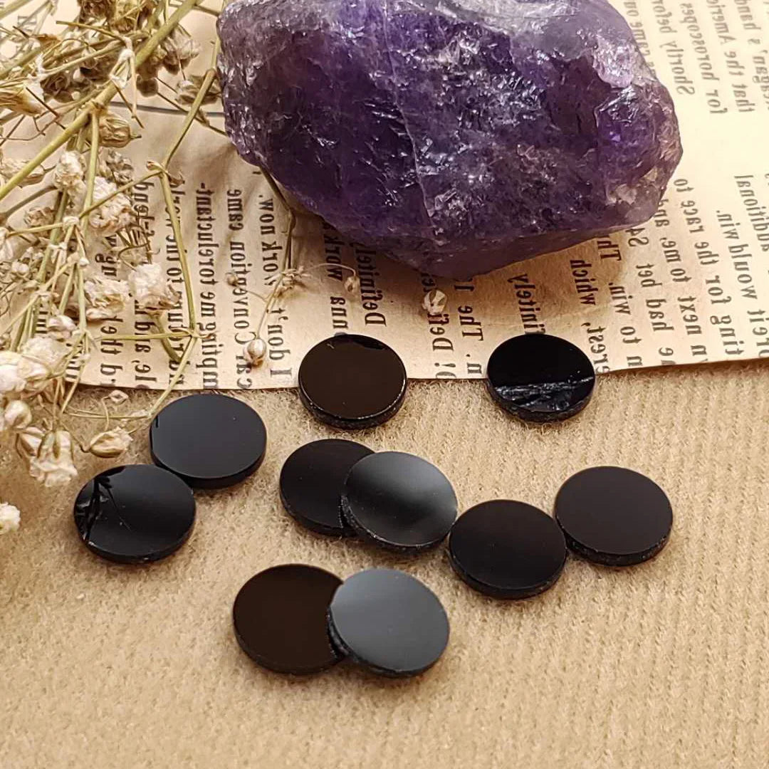 HZ 2mm Turquoise Quartz Cabochons DIY Loose Round Cut Gems Carved Love Ball & Moonstone Souvenirs