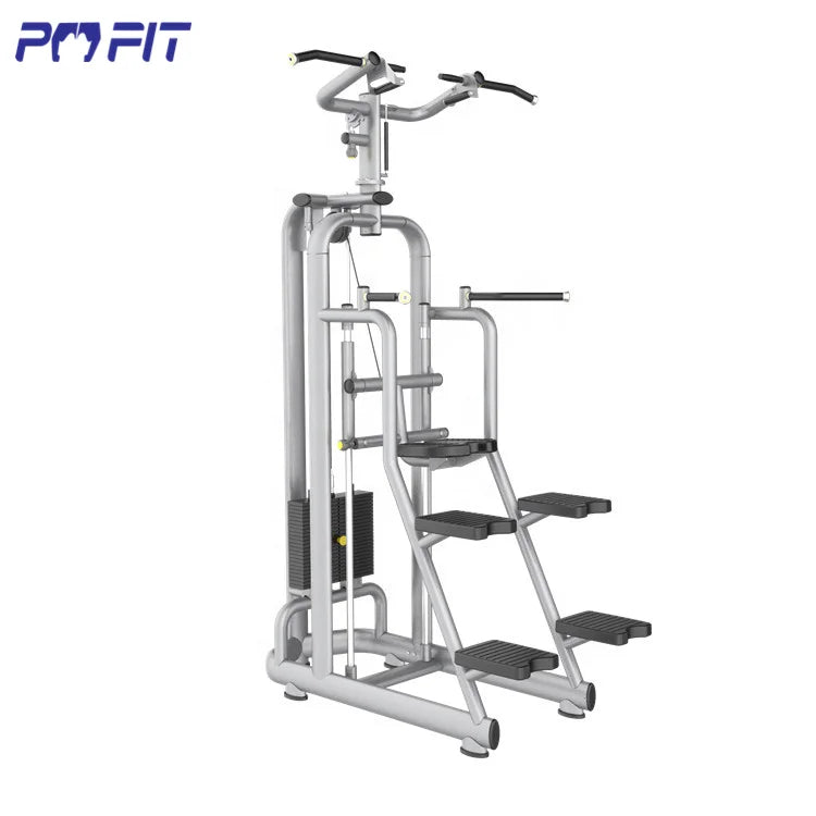 Gym Fitness Equipment Assisted Dip Chin up Machine Strength Training Assisted Chin Dip Machine for Bodybuilding