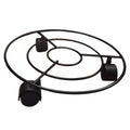 Wholesale Round Metal Tray Movable Wheel Flowerpot Base Moving Plant Stand for Vase Indoor Plants