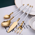 Aquaman Trident 4 Utensil Sets Gold Mirror Polished Stainless Steel Flatware Set