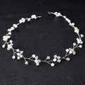 Miallo Europe and America Bridal Headpiece Pearl Rhinestone Hair Vine Wedding Accessories With Copper Wire