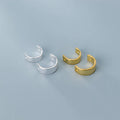 Sterling Silver Half Circle Bead Frames Selection for 8mm 10mm Beads S925 Silver Bead Frames