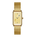 Shengke Women's Business Luxury Alloy Case Quartz Watch-Latest Model Waterproof Square Vintage Designs