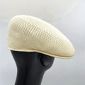 Wholesale Classic Breathable Mesh Beret Gorras Boina Custom Logo Flat Top Cap Ivy Hat for Men Summer Fashion Dress