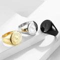 Wholesale New Design Titanium Steel Ring Pray Hand Stainless Steel Ring for Men