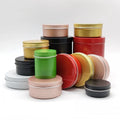 5g-100g Aluminum Cosmetic Jars Leakproof Refillable Cream Containers Bulk Custom Logo Metal Tins for Salve Balm Serum