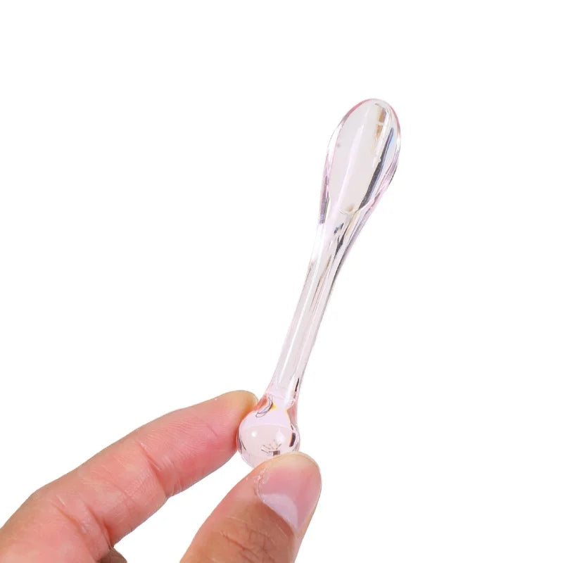 Wholesale Small DIY Face Cream Roller Massage Stick Plastic Cap Multi-Functional Eye Cream Mask Spoon Dispensing Cosmetic Use